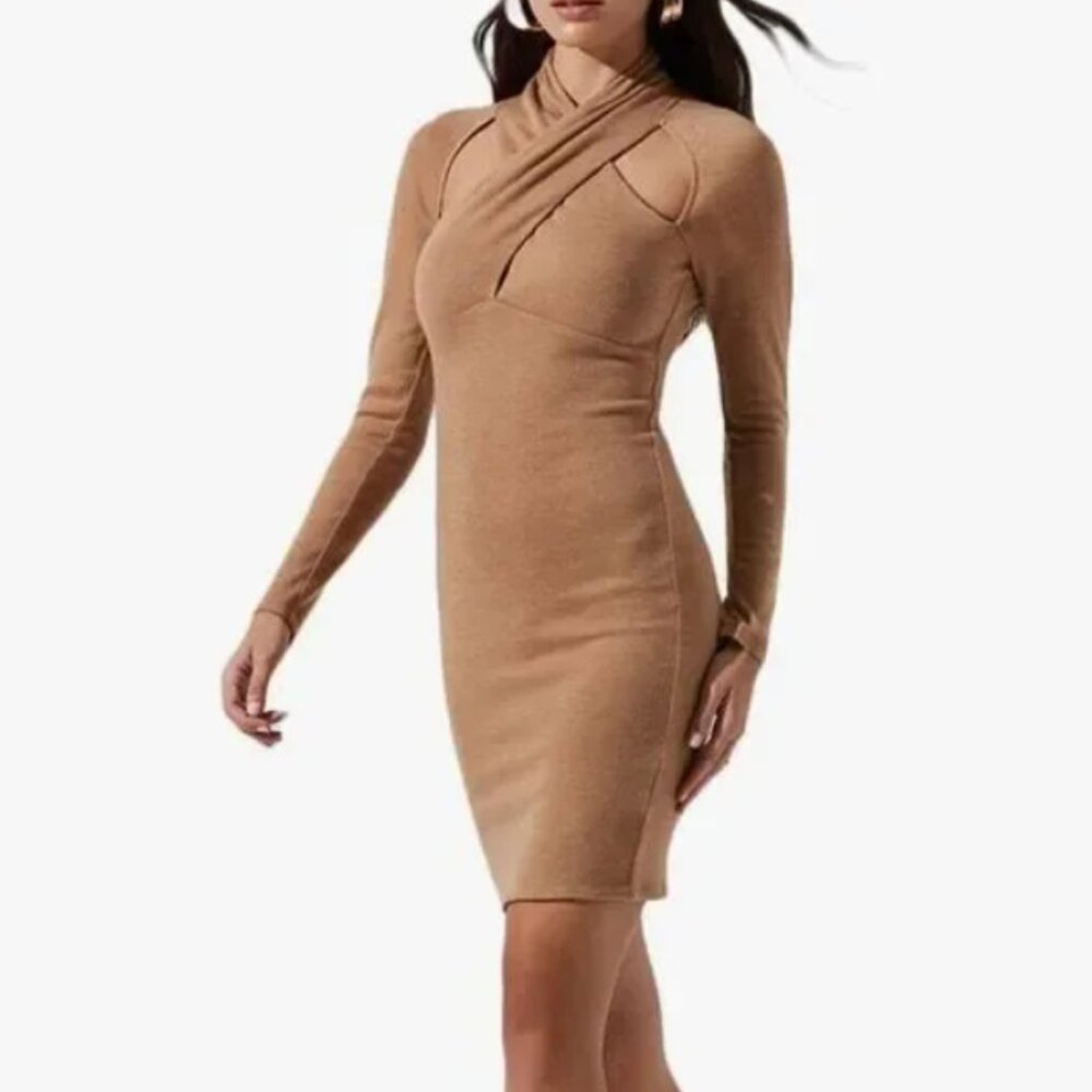 Astr The label Knit Dress W Cutouts: NWT